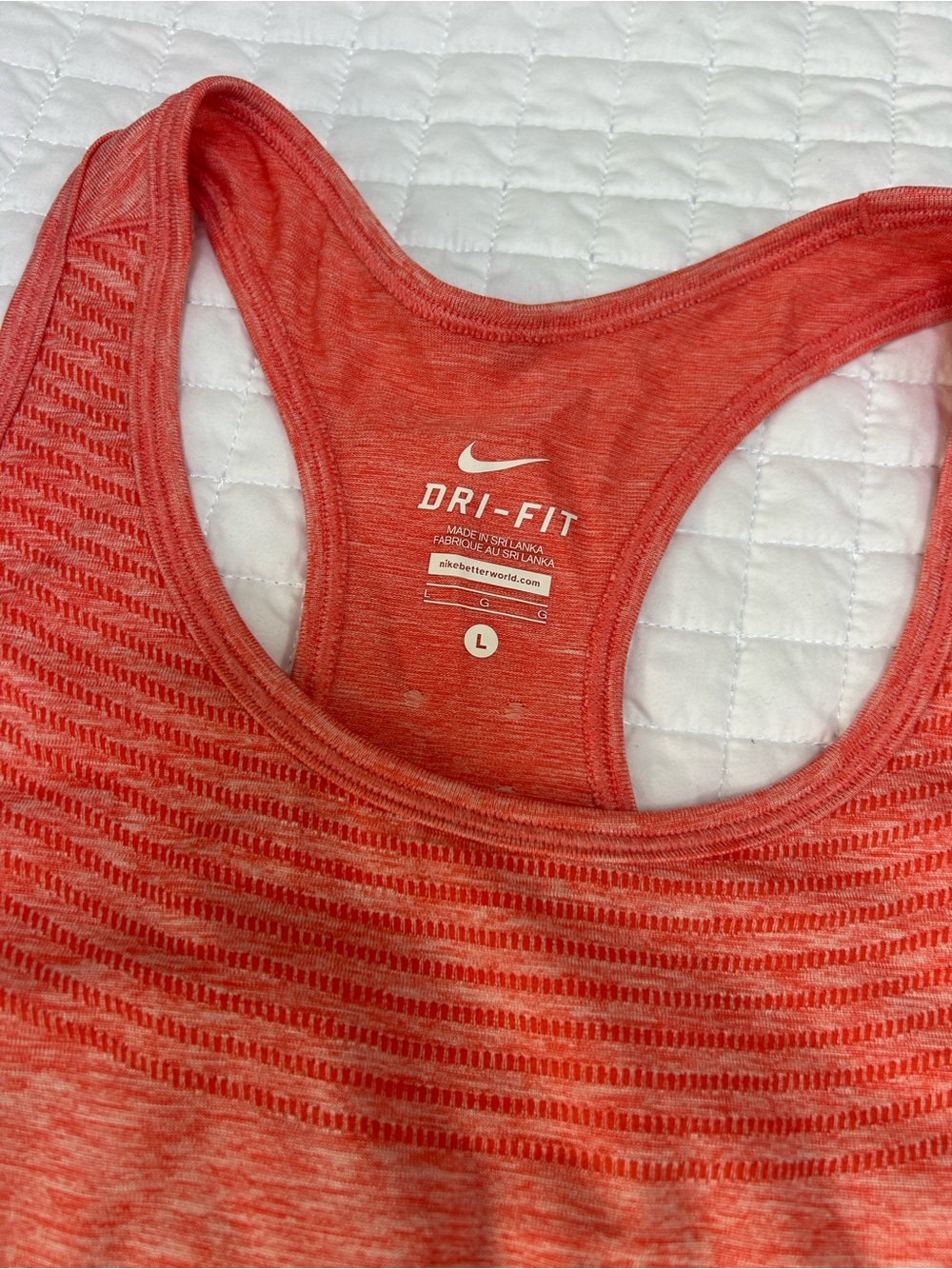 Nike Coral Racerback Tank Top - Picture 2 of 3